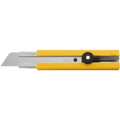 Couteau utilitaire &agrave; lame solide avec poign&eacute;e en caoutchouc, 25 mm, Lame Acier inoxydable OSI Industrial Sales