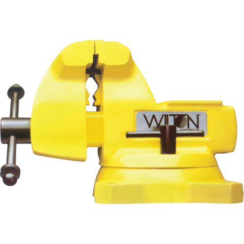 High Vis Safety Vise, 6" Jaw Width, 4-1/8" Throat Depth OSI Industrial Sales