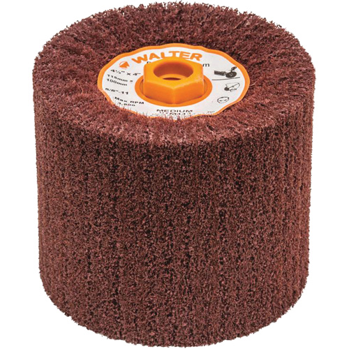 Tambour de conditionnement de surface Blendex, 4-1/2" dia. x 4" la, 5/8"-11 Arbre, Grain Moyen OSI Industrial Sales