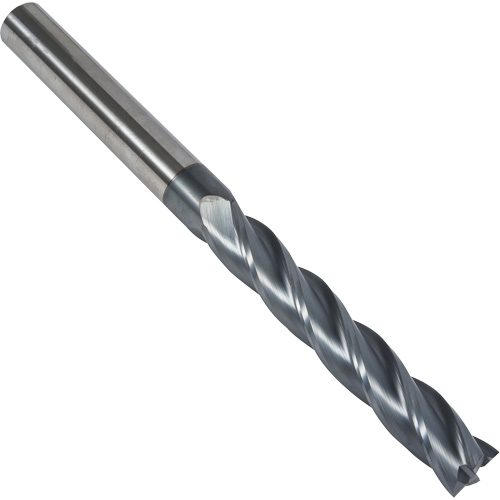 Fraise en bout carr&eacute;e extra longue 30° S237, 1/8" dia., 3" lo, 4 cannelures, 1/8" tige, Carbure OSI Industrial Sales