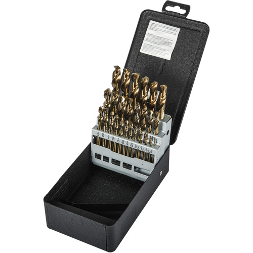 Heavy-duty Screw Machine Drill Bit Set, 29 Pieces, High Speed Cobalt OSI Industrial Sales