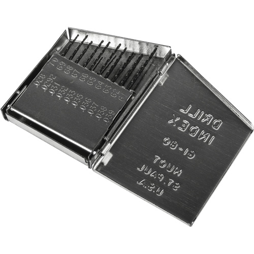 Jeu de forets s&eacute;rie courte combin&eacute;s robustes, 20 morceaux, Acier rapide OSI Industrial Sales