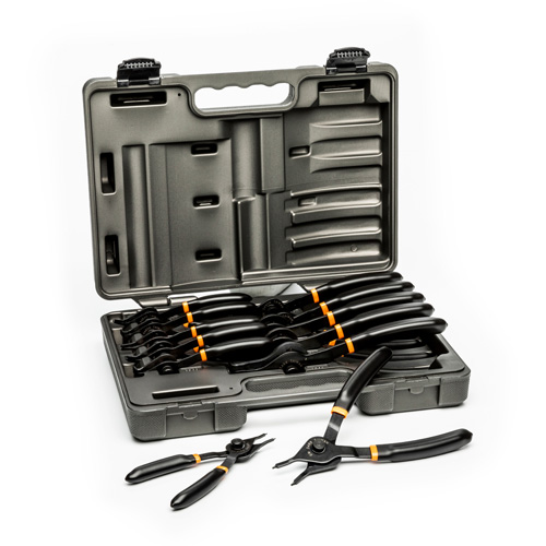 12-Piece Fixed Tip Convertible Snap Ring Plier Set OSI Industrial Sales