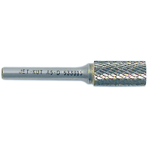 JET-KUT Cylindrical Shape Bur, 1/4" Dia., 1/4" Shank, 5/8" Depth of Cut OSI Industrial Sales
