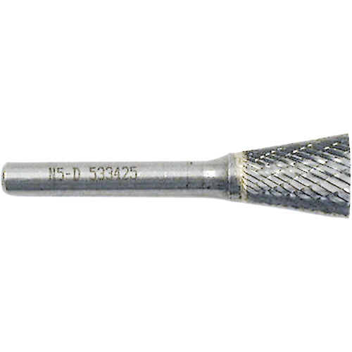 Inverted Cone Shape Burr, 3/8" Dia., 1/4" Shank, 3/8" Depth of Cut OSI Industrial Sales