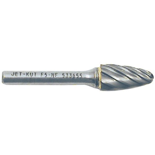 F5-NF 1/4" Round Nose Shape Bur for Aluminum/Non-Ferrous Materials, 1/2" Dia. OSI Industrial Sales