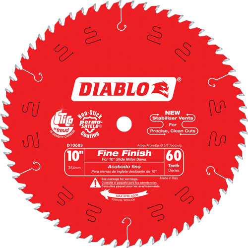 Contractor Saw Blades - Fine Finishing Saw Blades, 10", 60 Teeth, Wood Use OSI Industrial Sales