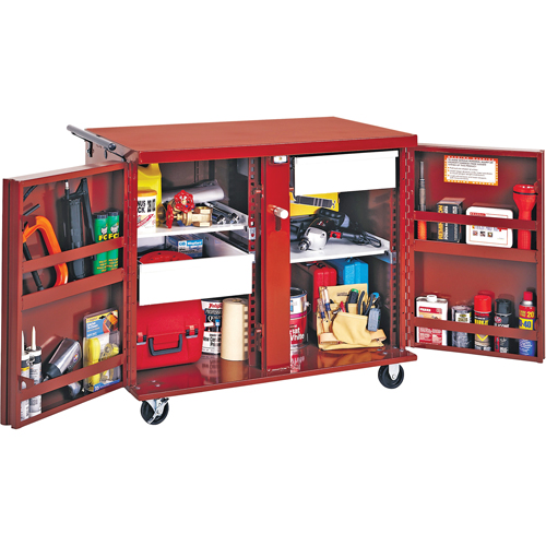 Rolling Work Bench, 43-7/8" W x 38-1/2" H x 26-7/8" D, 21.7 Cubic Feet Capacity OSI Industrial Sales