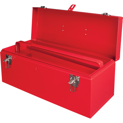Coffre &agrave; outils portatif ATB100 avec plateau en m&eacute;tal pour outils, 8-3/4" P x 21" la x 9" h, Rouge OSI Industrial Sales