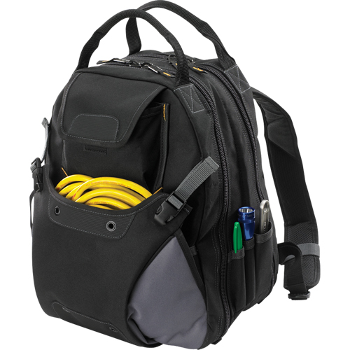 Sacs &agrave; dos pour outils &agrave; 44 pochettes, 16" lo x 13-1/4" la, Noir, Polyester OSI Industrial Sales