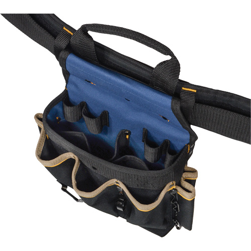Combin&eacute;s de ceinture &agrave; outils &agrave; 20 pochettes, Polyester, Noir OSI Industrial Sales
