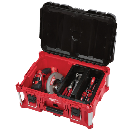 Packout Large Tool box, 22" x 16" x 11", Black/Red OSI Industrial Sales