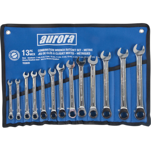 Fixed Head Wrench Set, Combination, 13 Pieces, Metric OSI Industrial Sales