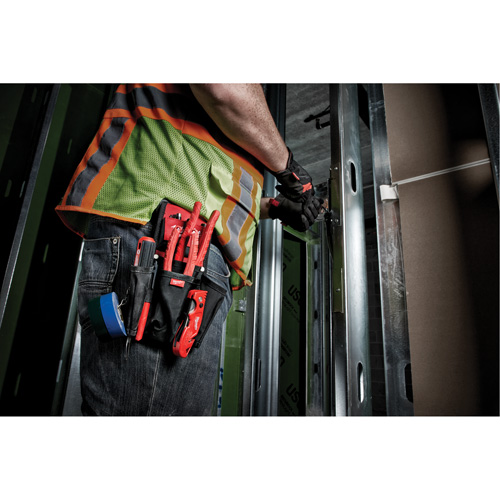 Compact Utility Pouch, Multiple Tool Holder, Nylon, 7 Pockets OSI Industrial Sales