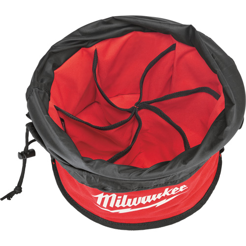 Sac range-tout style parachute, 11-4/5" lo x 11-4/5" la x 11" h, Nylon, Noir/Rouge OSI Industrial Sales