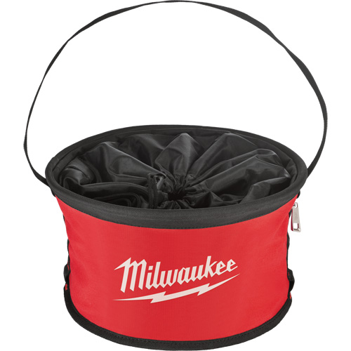 Sac range-tout style parachute, 11-4/5" lo x 11-4/5" la x 11" h, Nylon, Noir/Rouge OSI Industrial Sales