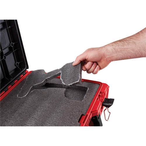 Coffre &agrave; outils avec partitions ajustables Packout, 20-7/10" x 15-1/5" x 6-1/5", Noir/Rouge OSI Industrial Sales