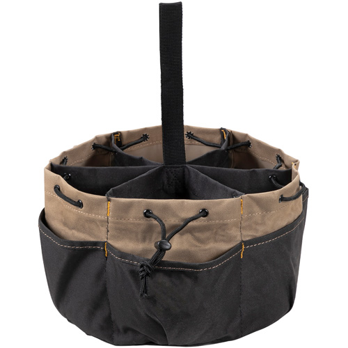 BUCKETBAG Tool Bag, Polyester, 18 Pockets, Black OSI Industrial Sales