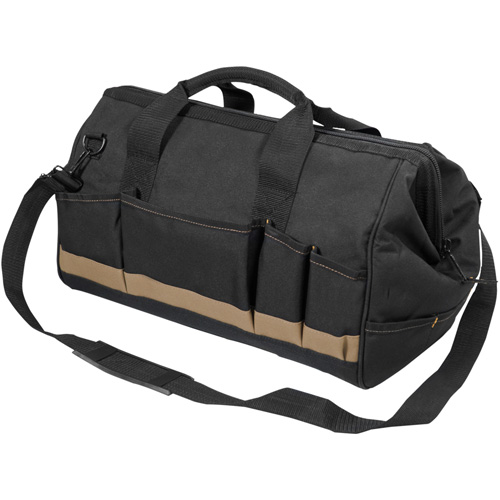 MEGAMOUTH Tool Bag, Polyester, 25 Pockets, Black OSI Industrial Sales