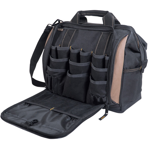Multi-Compartment Tool Carrier, Polyester, 33 Pockets, Black OSI Industrial Sales