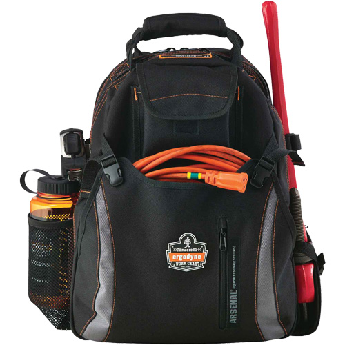 Sac &agrave; dos pour outils 5843 Arsenal, 13-1/2" lo x 8-1/2" la, Noir, Polyester OSI Industrial Sales