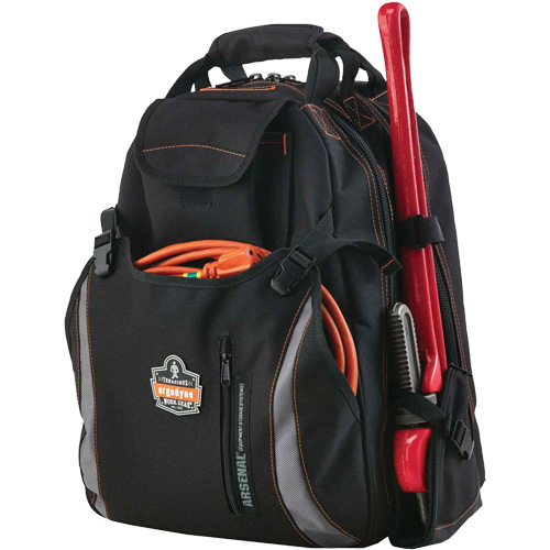 Sac &agrave; dos pour outils 5843 Arsenal, 13-1/2" lo x 8-1/2" la, Noir, Polyester OSI Industrial Sales
