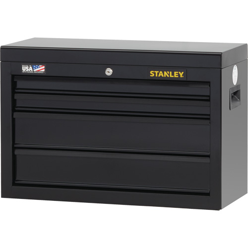 100 Series Tool Chest, 26" W, 4 Drawers, Black OSI Industrial Sales