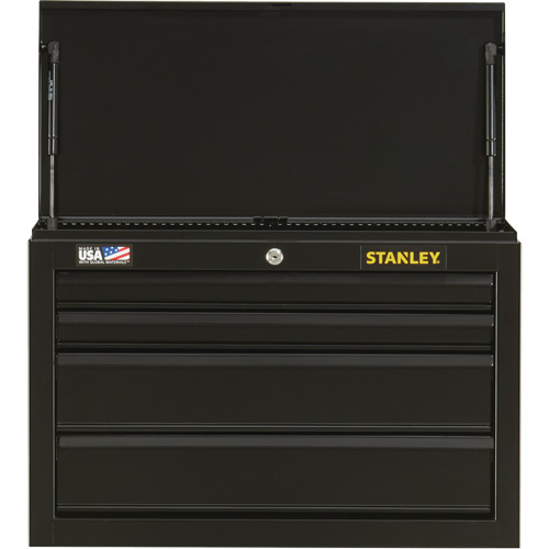 100 Series Tool Chest, 26" W, 4 Drawers, Black OSI Industrial Sales