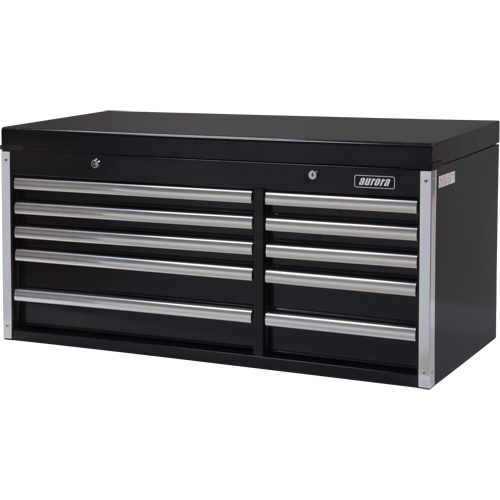 Industrial Tool Chest, 41" W, 10 Drawers, Black OSI Industrial Sales