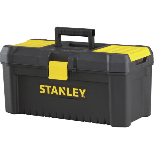 Coffre &agrave; outils avec plateau Essential, 16" la x 8" p x 7-3/10" h, Noir/Jaune OSI Industrial Sales