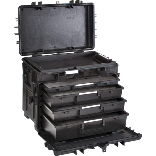 Mobile Tool Chest With Drawers, 6 Drawers, 22-4/5" W x 15" D x 18" H, Black OSI Industrial Sales