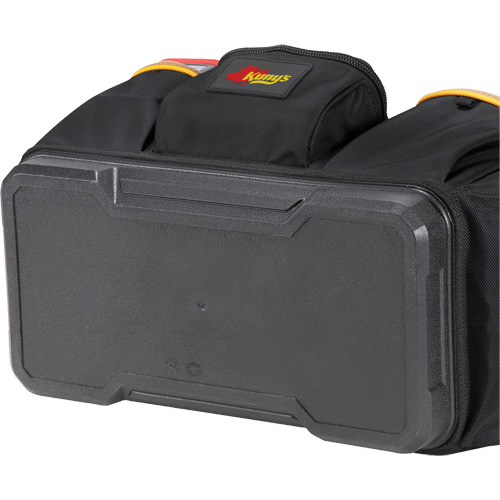 Molded Base Open-Top Tool Box, Ballistic Polyester, 17 Pockets, Black/Blue OSI Industrial Sales