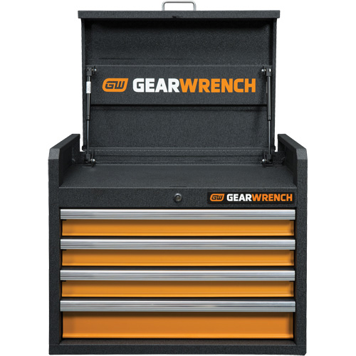 Coffre &agrave; outils de s&eacute;rie GSX, 26" la, 4 tiroirs, Noir/Orange OSI Industrial Sales