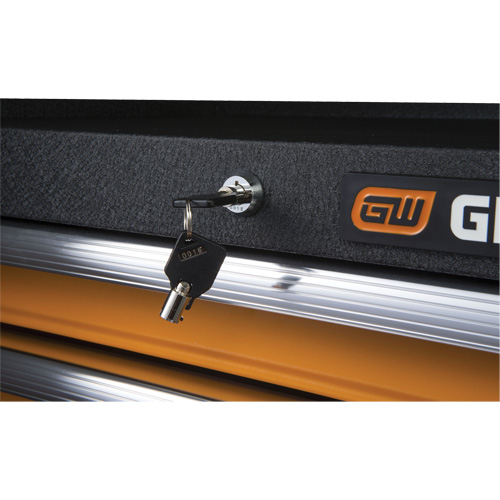 Coffre &agrave; outils de s&eacute;rie GSX, 26" la, 4 tiroirs, Noir/Orange OSI Industrial Sales