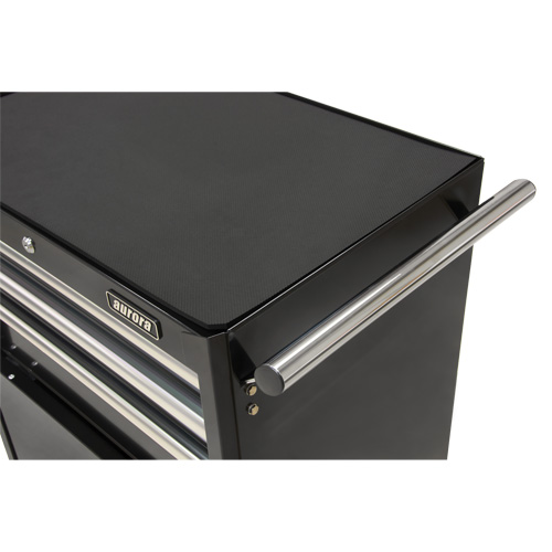 Industrial Tool Cart, 3 Drawers, 29-4/5" W x 21-1/5" D x 38-4/5" H, Black OSI Industrial Sales