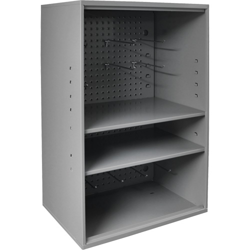 Abrasive Storage Cabinet with Pegboard, Steel, 19-7/8" x 14-1/4" x 32-3/4", Grey OSI Industrial Sales