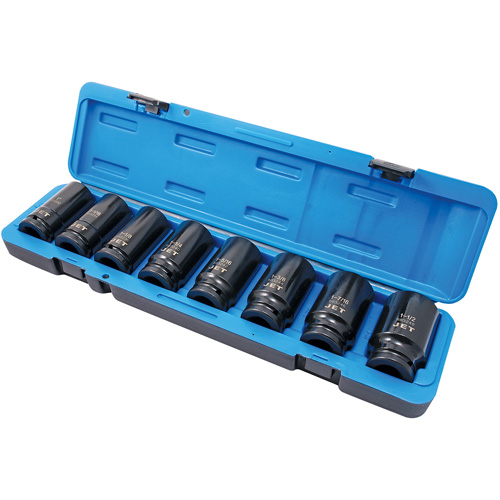 Jeu de douilles SAE &agrave; 6 pans PS834D, 8 Mcx, Chocs, Prise de 3/4", Profond OSI Industrial Sales