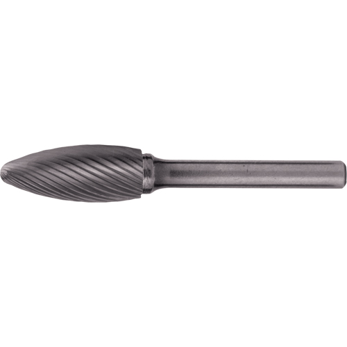Solid Carbide Burrs - Flame Shaped, 1/2" Dia., 1/4" Shank OSI Industrial Sales