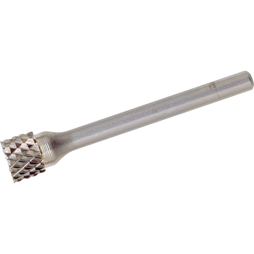 CLEVELAND Solid Carbide Burrs - Cylinder Shape with End Cut, SB-1, 1/4" Dia., 1/4" Shank, 5/8" Depth of Cut OSI Industrial Sales