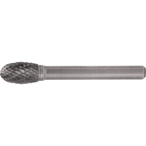 Solid Carbide Burrs - Oval Shape, SE-5, 1/2" Dia., 1/4" Shank, 7/8" Depth of Cut OSI Industrial Sales
