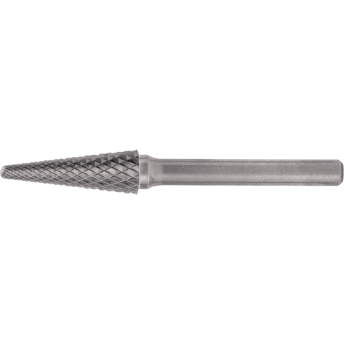 Solid Carbide Burrs - Taper Shape Radius End 14°, 1/4" Shank OSI Industrial Sales