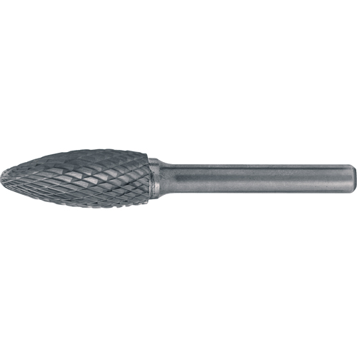 Fraises au carbure solide - Forme de flamme, 1/2" dia., 1/4" Tige OSI Industrial Sales