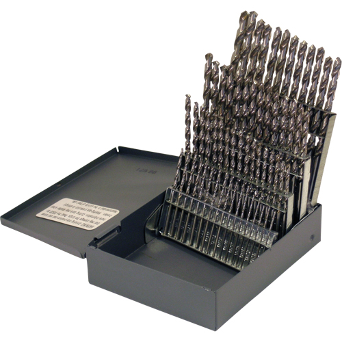 Jeux de forets, 60 morceaux, Acier rapide OSI Industrial Sales