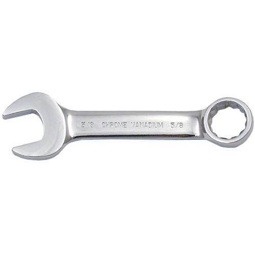 Cl&eacute; mixte courte enti&egrave;rement polie, 12 pans, 3/8", Fini Chrome OSI Industrial Sales