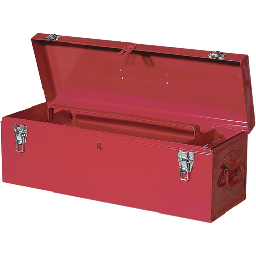 TB26 Steel Hand Tool Box, 8-3/4" D x 26" W x 9-3/8" H, Red OSI Industrial Sales