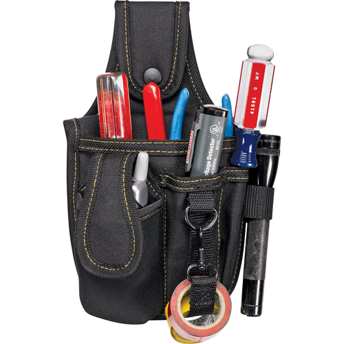 &eacute;tuis &agrave; plusieurs pochettes pour outils & t&eacute;l&eacute;phone cellulaire, Porte-outil multiple, Polyester, 4 Poches OSI Industrial Sales