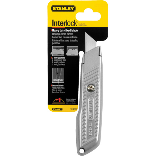 Fixed Blade Interlock&reg; Utility Knife, 5-1/2", Metal Blade OSI Industrial Sales