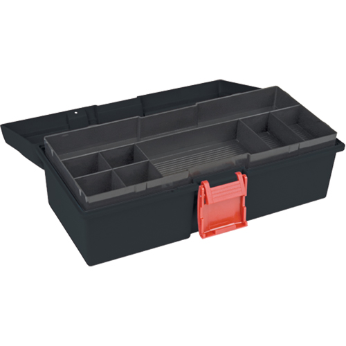 Coffre &agrave; outils robuste, 15" la x 7" p x 5-1/2" h, Noir OSI Industrial Sales