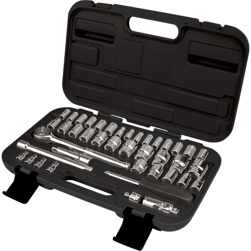 Jeux de douilles SAE/m&eacute;triques 1/4" et 3/8", 41 Mcx OSI Industrial Sales