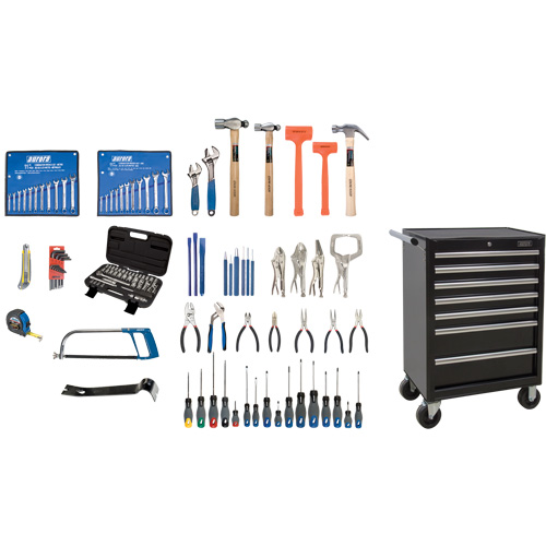 Ensemble d'outils interm&eacute;diaires avec coffre en acier, 112 morceaux OSI Industrial Sales